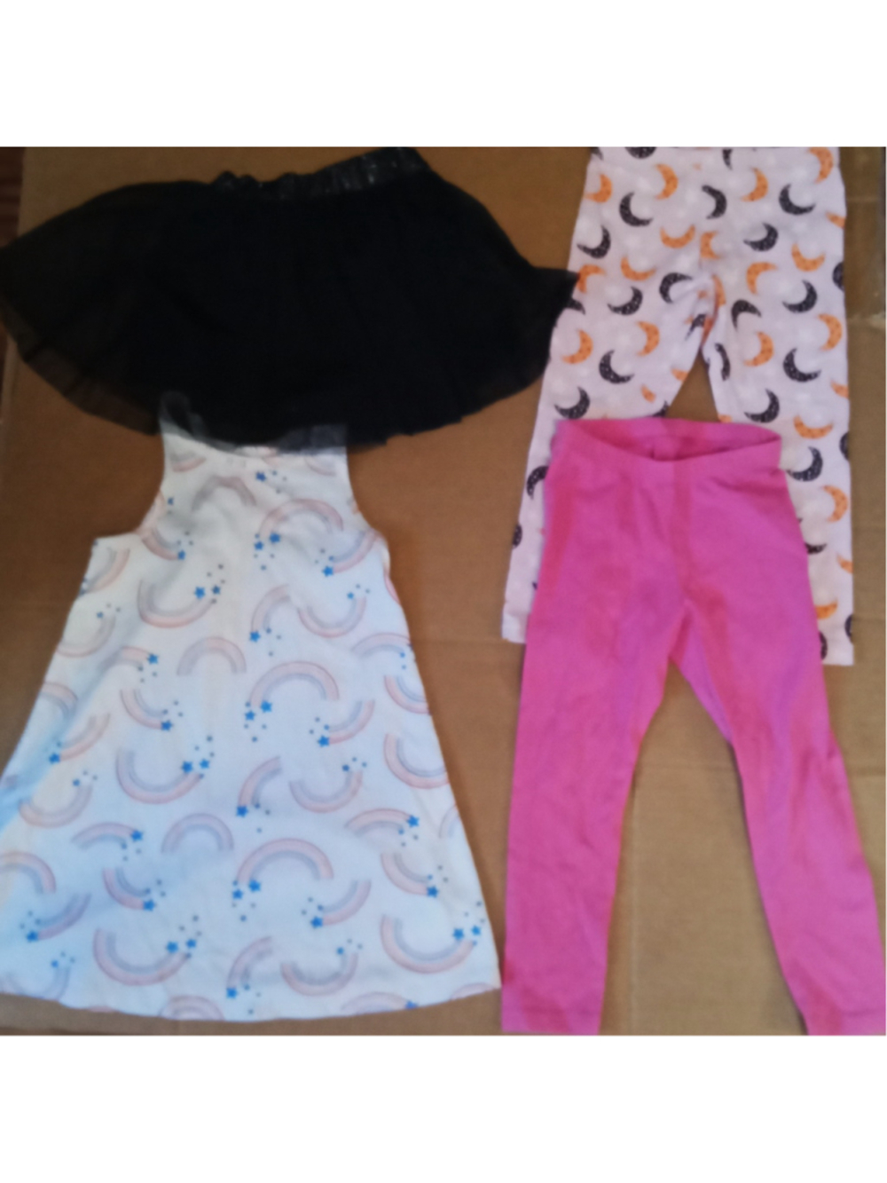 Cat & Jack Girls 3T Dress Leggings Spotted Zebra Skirt